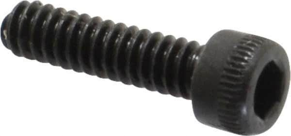 Holo-Krome - #4-40 UNC Hex Socket Drive, Socket Cap Screw - Alloy Steel, Black Oxide Finish, Fully Threaded, 7/16" Length Under Head - Makers Industrial Supply