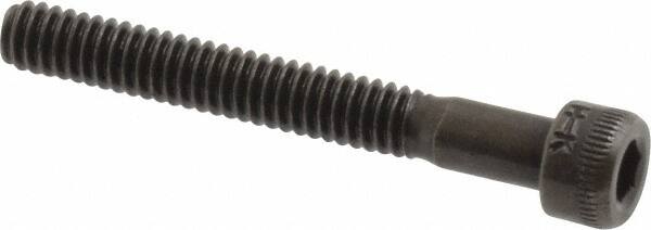 Holo-Krome - #5-40 UNC Hex Socket Drive, Socket Cap Screw - Alloy Steel, Black Oxide Finish, Partially Threaded, 1" Length Under Head - Makers Industrial Supply