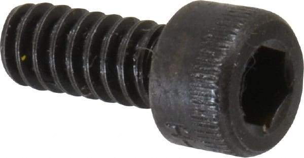 Holo-Krome - #6-32 UNC Hex Socket Drive, Socket Cap Screw - Alloy Steel, Black Oxide Finish, Fully Threaded, 5/16" Length Under Head - Makers Industrial Supply