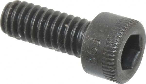 Holo-Krome - #8-32 UNC Hex Socket Drive, Socket Cap Screw - Alloy Steel, Black Oxide Finish, Fully Threaded, 7/16" Length Under Head - Makers Industrial Supply