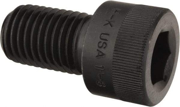 Holo-Krome - 1-8 UNC Hex Socket Drive, Socket Cap Screw - Alloy Steel, Black Oxide Finish, Fully Threaded, 1-3/4" Length Under Head - Makers Industrial Supply