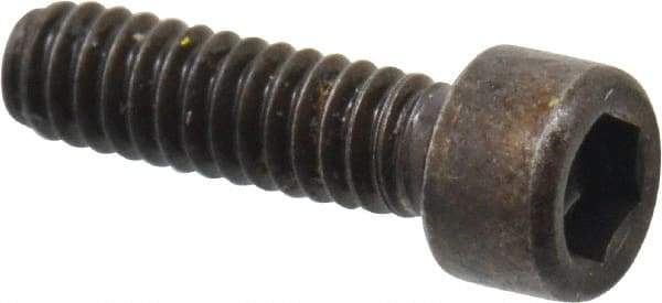 Made in USA - #2-56 UNC Hex Socket Drive, Socket Cap Screw - Alloy Steel, Black Oxide Finish, Fully Threaded, 5/16" Length Under Head - Makers Industrial Supply