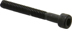 Made in USA - #5-40 UNC Hex Socket Drive, Socket Cap Screw - Alloy Steel, Black Oxide Finish, Partially Threaded, 1-1/4" Length Under Head - Makers Industrial Supply