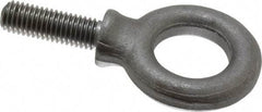 Gibraltar - 3,200 Lb Capacity, Steel, 9/16-12 Thread, Fixed Lifting Eye Bolt - Fully Threaded, 1-3/4" Shank, 1-3/4" Thread Length, Shoulder - Makers Industrial Supply