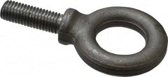 Gibraltar - 4,000 Lb Capacity, Steel, 5/8-11 Thread, Fixed Lifting Eye Bolt - Fully Threaded, 1-3/4" Shank, 1-3/4" Thread Length, Shoulder - Makers Industrial Supply