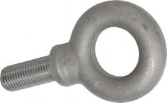 Gibraltar - 15,000 Lb Capacity, Steel, 1-1/4 - 7 Thread, Fixed Lifting Eye Bolt - Fully Threaded, 3" Shank, 3" Thread Length, Shoulder - Makers Industrial Supply