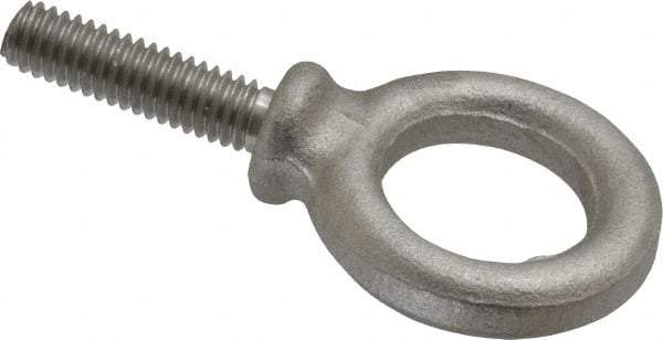 Gibraltar - 780 Lb Capacity, Stainless Steel, 5/16-18 Thread, Fixed Lifting Eye Bolt - Fully Threaded, 1-1/8" Shank, 1-1/8" Thread Length, Shoulder - Makers Industrial Supply