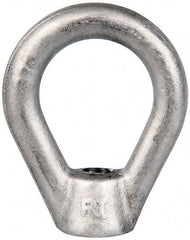 Gibraltar - 2,700 Lb Capacity, 3/8-16 Thread, Stainless Steel Lifting Eye Nut - Grade 316, 2-1/2" High, 1-1/4" Inside & 2" Outside Eye Diam, 7/8" Bell/Base Width - Makers Industrial Supply