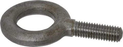 Gibraltar - 2,700 Lb Capacity, Alloy Steel, 1/2 Thread, Fixed Lifting Eye Bolt - Fully Threaded, 1-1/2" Shank, 1-1/2" Thread Length, No Shoulder - Makers Industrial Supply