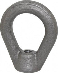 Gibraltar - 2,700 Lb Capacity, 3/8-16 Thread, Self Colored, Carbon Steel Heavy Duty Lifting Eye Nut - Grade C-1030, 2-1/2" High, 1-1/4" Inside & 2" Outside Eye Diam, 7/8" Bell/Base Width - Makers Industrial Supply