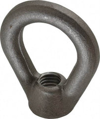 Gibraltar - 2,700 Lb Capacity, 1/2-13 Thread, Self Colored, Carbon Steel Heavy Duty Lifting Eye Nut - Grade C-1030, 2-1/2" High, 1-1/4" Inside & 2" Outside Eye Diam, 7/8" Bell/Base Width - Makers Industrial Supply