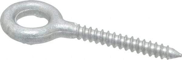 Gibraltar - 1/4, Hot Galvanized Finish, Forged Steel Forged Eye Bolt - 1-5/8" Thread Length, 1/2" ID, 2" Shank Length - Makers Industrial Supply