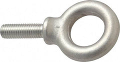 Gibraltar - 2,150 Lb Capacity, Stainless Steel, 1/2-13 Thread, Fixed Lifting Eye Bolt - Fully Threaded, 1-1/2" Shank, 1-1/2" Thread Length, Shoulder - Makers Industrial Supply