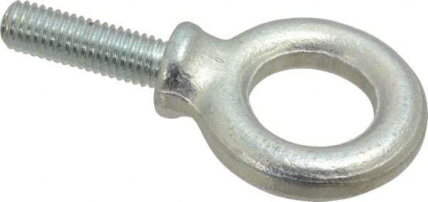 Gibraltar - 2,100 Lb Capacity, Steel, 1/2-13 Thread, Fixed Lifting Eye Bolt - Fully Threaded, 1-1/2" Shank, 1-3/4" Thread Length, Shoulder - Makers Industrial Supply