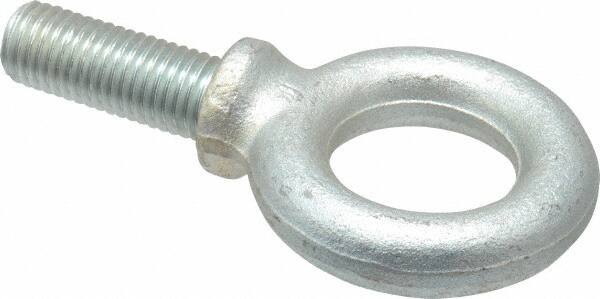 Gibraltar - 4,800 Lb Capacity, Steel, 3/4-10 Thread, Fixed Lifting Eye Bolt - Fully Threaded, 2" Shank, 2" Thread Length, Shoulder - Makers Industrial Supply