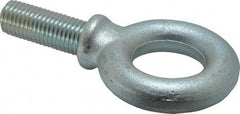 Gibraltar - 5,950 Lb Capacity, Steel, 7/8-9 Thread, Fixed Lifting Eye Bolt - Fully Threaded, 2-1/4" Shank, 2-3/4" Thread Length, Shoulder - Makers Industrial Supply