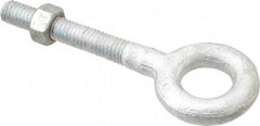 Gibraltar - 1,200 Lb Capacity, Steel, 3/8-16 Thread, Fixed Lifting Eye Bolt - Partially Threaded, 2-1/2" Shank, 1-1/2" Thread Length, No Shoulder - Makers Industrial Supply