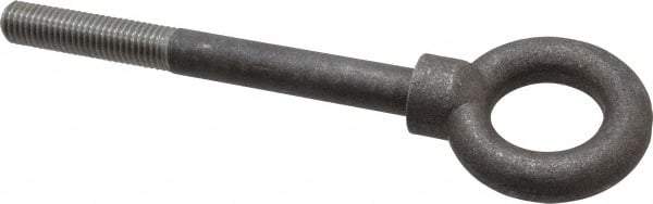 Gibraltar - 4,000 Lb Capacity, Steel, 5/8-11 Thread, Lifting Eye Bolt - Partially Threaded, 6" Shank, 2-1/2" Thread Length, Shoulder - Makers Industrial Supply