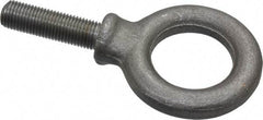 Gibraltar - 1,300 Lb Capacity, Steel, 3/8-24 Thread, Fixed Lifting Eye Bolt - Fully Threaded, 1-1/4" Shank, 1-1/4" Thread Length, Shoulder - Makers Industrial Supply