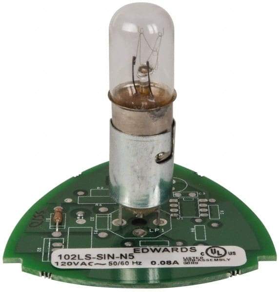 Edwards Signaling - Incandescent Lamp, Clear, Steady, Stackable Tower Light Module - 120 VAC, 0.08 Amp, IP54, IP65 Ingress Rating, 3R, 4X NEMA Rated, Panel Mount, Pipe Mount - Makers Industrial Supply