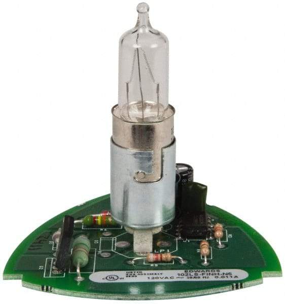 Edwards Signaling - Halogen Lamp, Clear, Flashing, Stackable Tower Light Module - 120 VAC, 0.11 Amp, IP54, IP65 Ingress Rating, 3R, 4X NEMA Rated, Panel Mount, Pipe Mount - Makers Industrial Supply