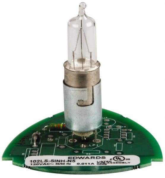 Edwards Signaling - Halogen Lamp, Clear, Steady, Stackable Tower Light Module - 120 VAC, 0.11 Amp, IP54, IP65 Ingress Rating, 3R, 4X NEMA Rated, Panel Mount, Pipe Mount - Makers Industrial Supply