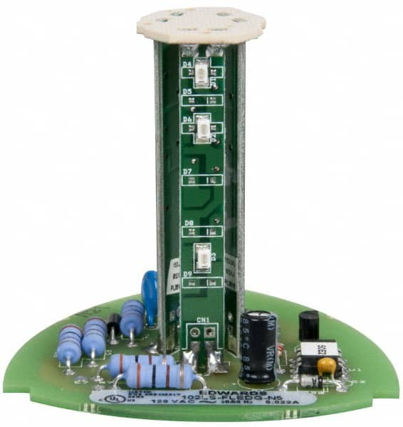 Edwards Signaling - LED Lamp, Green, Flashing, Stackable Tower Light Module - 120 VAC, 0.02 Amp, IP54, IP65 Ingress Rating, 3R, 4X NEMA Rated, Panel Mount, Pipe Mount - Makers Industrial Supply