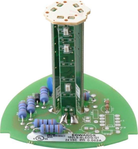 Edwards Signaling - LED Lamp, Green, Steady, Stackable Tower Light Module - 24 VDC, 0.06 Amp, IP54, IP65 Ingress Rating, 3R, 4X NEMA Rated, Panel Mount, Pipe Mount - Makers Industrial Supply