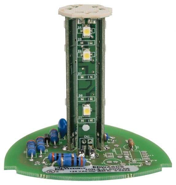 Edwards Signaling - LED Lamp, White, Steady, Stackable Tower Light Module - 120 VAC, 0.02 Amp, IP54, IP65 Ingress Rating, 3R, 4X NEMA Rated, Panel Mount, Pipe Mount - Makers Industrial Supply