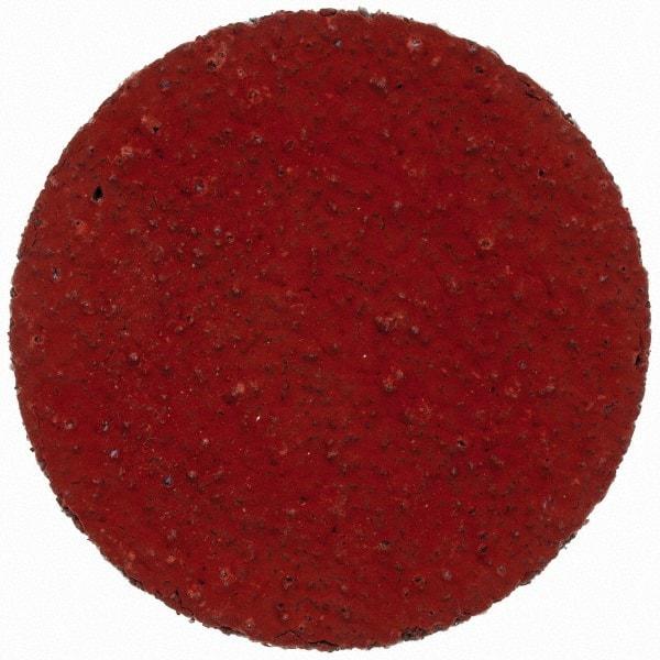 3M - 1" Disc Diam, 80 Grit, Ceramic Quick Change Disc - Type S Attaching System, Coated, Orange, Medium Grade, 30,000 RPM, 777F Series - Makers Industrial Supply