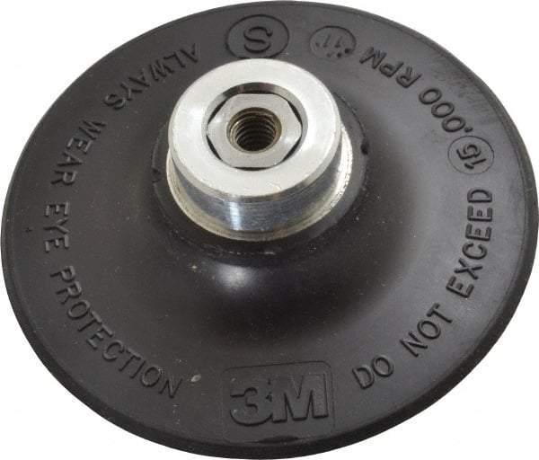 3M - 3" Diam Quick-Change Type R Disc Backing Pad - Soft Density, 15,000 RPM, Roloc TR Compatible - Makers Industrial Supply