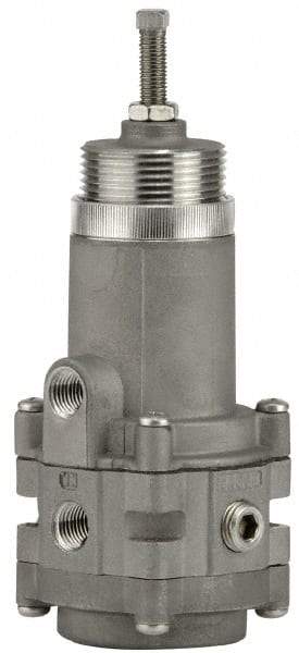 ARO/Ingersoll-Rand - 3/8 NPT Port, 20 CFM, Stainless Steel Diaphragm Operated Regulator - 2 to 150 psi Range, 250 Max psi Supply Pressure, 1/4" Gauge Port Thread, 2-1/2" Wide x 6.89" High - Makers Industrial Supply