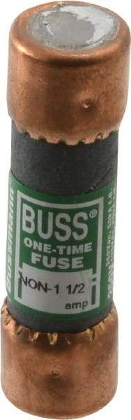 Cooper Bussmann - 125 VDC, 250 VAC, 1.5 Amp, Fast-Acting General Purpose Fuse - Fuse Holder Mount, 50.8mm OAL, 50 at AC/DC kA Rating, 9/16" Diam - Makers Industrial Supply