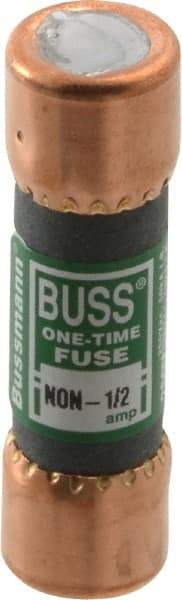 Cooper Bussmann - 125 VDC, 250 VAC, 0.5 Amp, Fast-Acting General Purpose Fuse - Fuse Holder Mount, 50.8mm OAL, 50 at AC/DC kA Rating, 9/16" Diam - Makers Industrial Supply