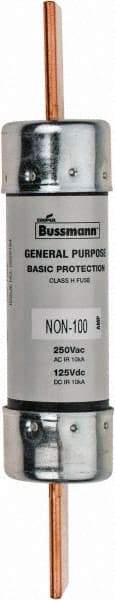 Cooper Bussmann - 125 VDC, 250 VAC, 100 Amp, Fast-Acting General Purpose Fuse - Bolt-on Mount, 5-7/8" OAL, 10 (RMS Symmetrical) kA Rating, 1-1/16" Diam - Makers Industrial Supply