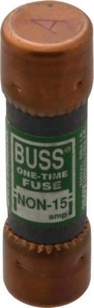 Cooper Bussmann - 125 VDC, 250 VAC, 15 Amp, Fast-Acting General Purpose Fuse - Fuse Holder Mount, 50.8mm OAL, 50 at AC/DC kA Rating, 9/16" Diam - Makers Industrial Supply