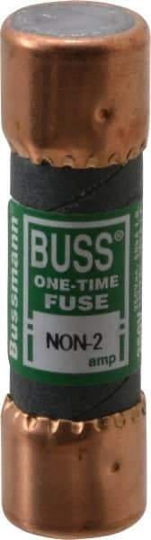 Cooper Bussmann - 125 VDC, 250 VAC, 2 Amp, Fast-Acting General Purpose Fuse - Fuse Holder Mount, 50.8mm OAL, 50 at AC/DC kA Rating, 9/16" Diam - Makers Industrial Supply