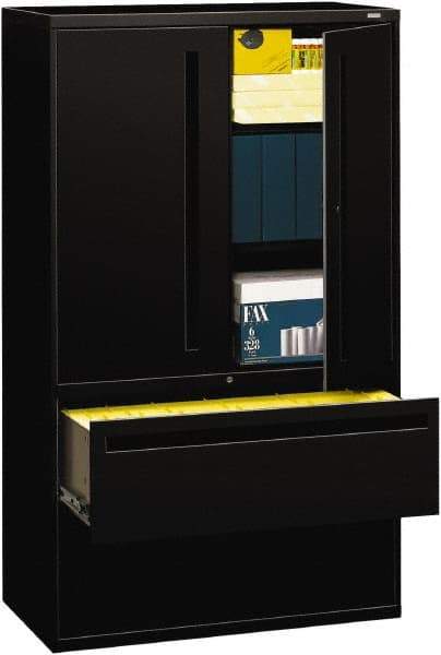 Hon - File & Cabinet Combinations Type: File/Cabinet Combo Color: Black - Makers Industrial Supply