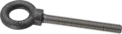 Gibraltar - 2,400 Lb Capacity, Steel, 1/2-13, Lifting Eye Bolt - Fully Threaded, 4" Shank, 4" Thread Length, No Shoulder - Makers Industrial Supply