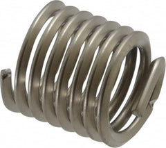 Recoil - 7/16-14 UNC, 0.656" OAL, Free Running Helical Insert - 7-3/8 Free Coils, Tanged, Stainless Steel, 1-1/2D Insert Length - Makers Industrial Supply