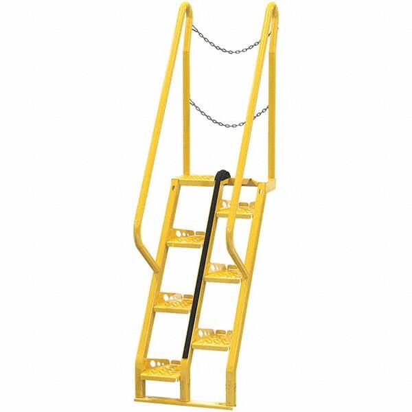 Vestil - 90-1/2" High 350 Lb Capacity 7 Step Alternating Tread Stair - Makers Industrial Supply