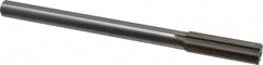 Interstate - 0.743" High Speed Steel 6 Flute Chucking Reamer - Straight Flute, 5/8" Straight Shank, 2-1/2" Flute Length, 9-1/2" OAL - Makers Industrial Supply