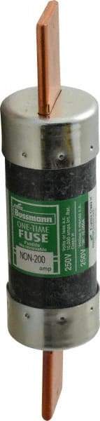 Cooper Bussmann - 125 VDC, 250 VAC, 200 Amp, Fast-Acting General Purpose Fuse - Bolt-on Mount, 7-1/8" OAL, 10 (RMS Symmetrical) kA Rating, 1-9/16" Diam - Makers Industrial Supply