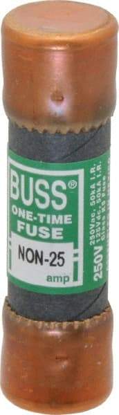 Cooper Bussmann - 125 VDC, 250 VAC, 25 Amp, Fast-Acting General Purpose Fuse - Fuse Holder Mount, 50.8mm OAL, 50 at AC/DC kA Rating, 9/16" Diam - Makers Industrial Supply