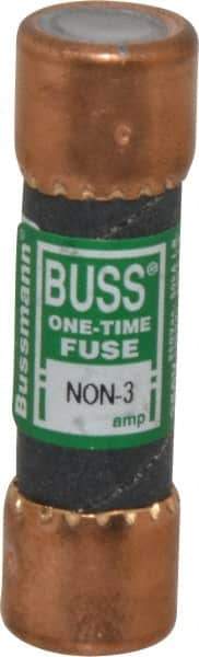 Cooper Bussmann - 125 VDC, 250 VAC, 3 Amp, Fast-Acting General Purpose Fuse - Fuse Holder Mount, 50.8mm OAL, 50 at AC/DC kA Rating, 9/16" Diam - Makers Industrial Supply