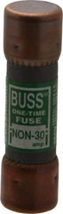 Cooper Bussmann - 125 VDC, 250 VAC, 30 Amp, Fast-Acting General Purpose Fuse - Fuse Holder Mount, 50.8mm OAL, 50 at AC/DC kA Rating, 9/16" Diam - Makers Industrial Supply