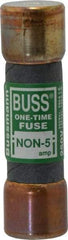 Cooper Bussmann - 125 VDC, 250 VAC, 5 Amp, Fast-Acting General Purpose Fuse - Fuse Holder Mount, 50.8mm OAL, 50 at AC/DC kA Rating, 9/16" Diam - Makers Industrial Supply