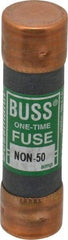 Cooper Bussmann - 125 VDC, 250 VAC, 50 Amp, Fast-Acting General Purpose Fuse - Fuse Holder Mount, 76.2mm OAL, 50 at AC/DC kA Rating, 13/16" Diam - Makers Industrial Supply