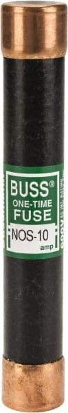 Cooper Bussmann - 600 VAC, 10 Amp, Fast-Acting General Purpose Fuse - Fuse Holder Mount, 127mm OAL, 50 at AC/DC kA Rating, 13/16" Diam - Makers Industrial Supply