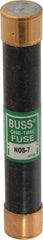 Cooper Bussmann - 600 VAC, 7 Amp, Fast-Acting General Purpose Fuse - Fuse Holder Mount, 127mm OAL, 50 at AC/DC kA Rating, 13/16" Diam - Makers Industrial Supply